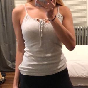 American Eagle heathered gray cami - S